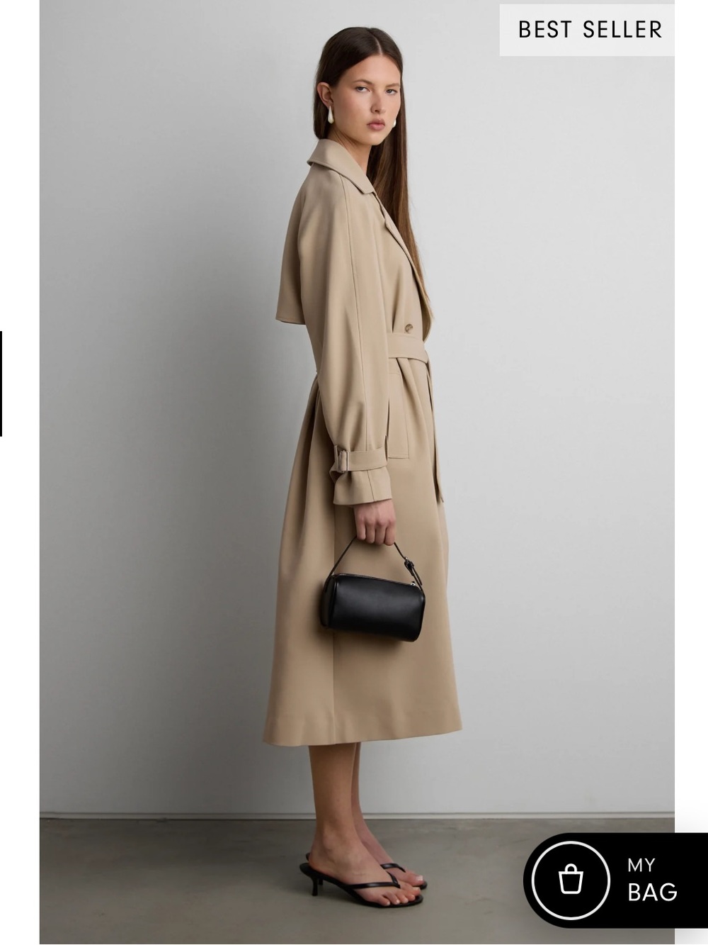 OAK + FORT Trench Coat - Picture 2 of 5